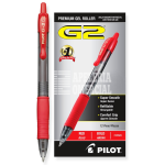 BOLÍGRAFO PILOT G-2 RETRACTABLE ROJO